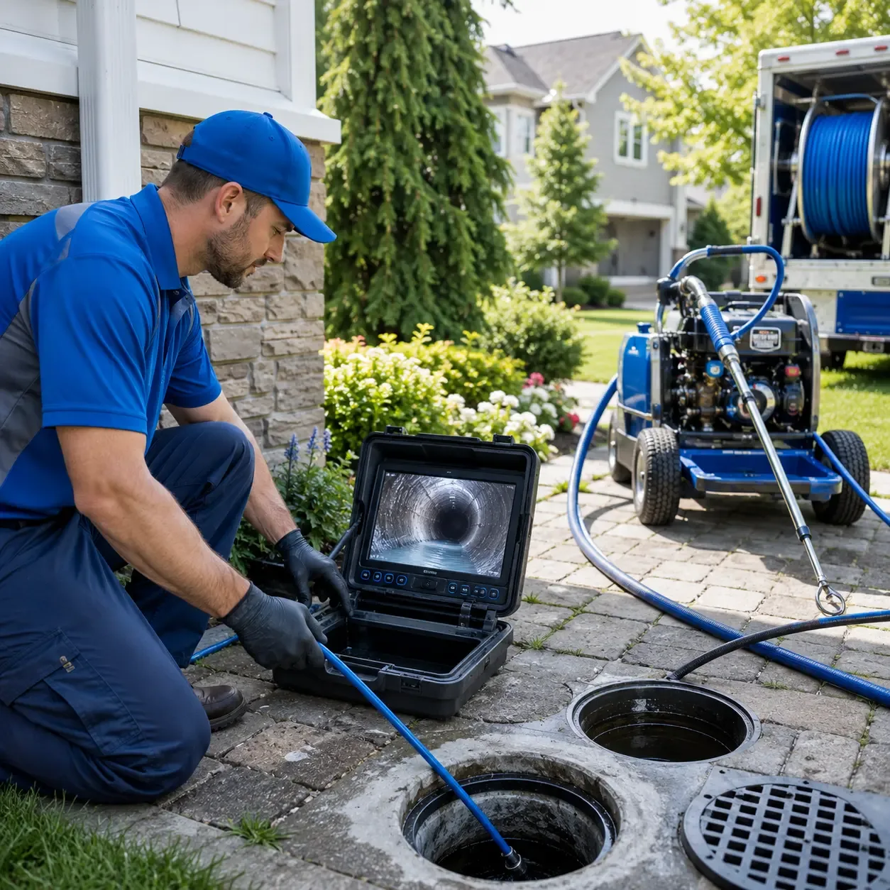 Outdoor drain cleaning professionals serving Perrinton, MI