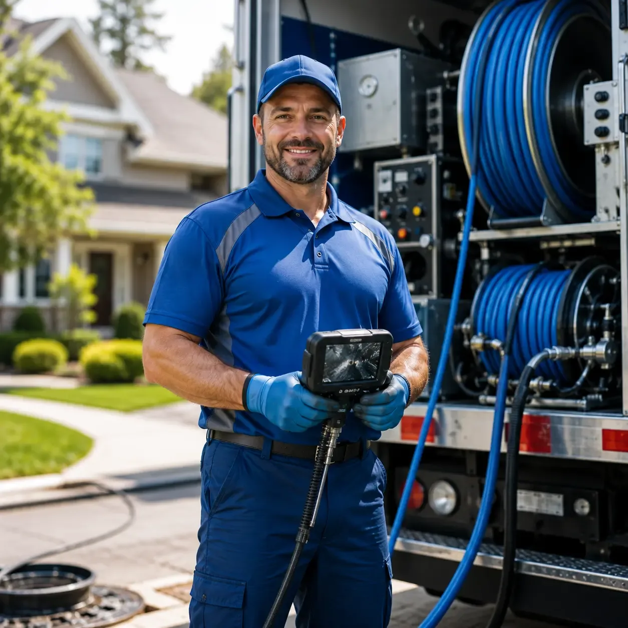 Local outdoor drain cleaning specialists in Perrinton, MI